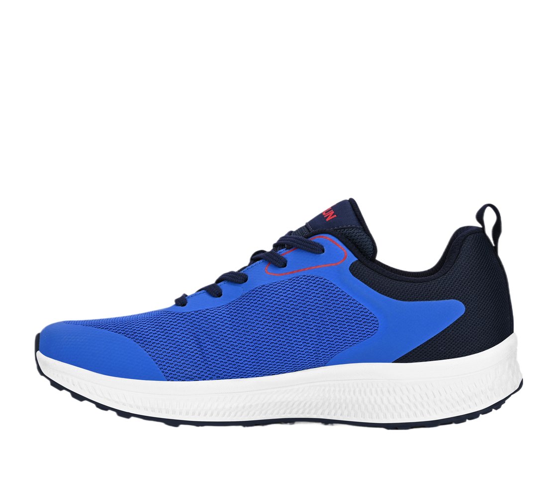 GO RUN CONSISTENT, NAVY / RED Footwear Left View