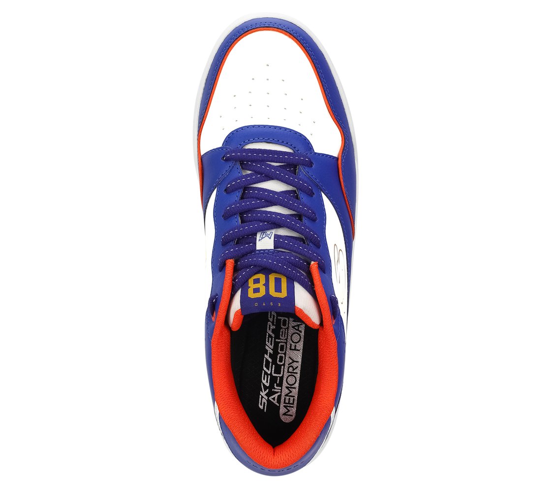 KOOPA - VOLLEY LOW VARSITY, Blue Orange Footwear Top View