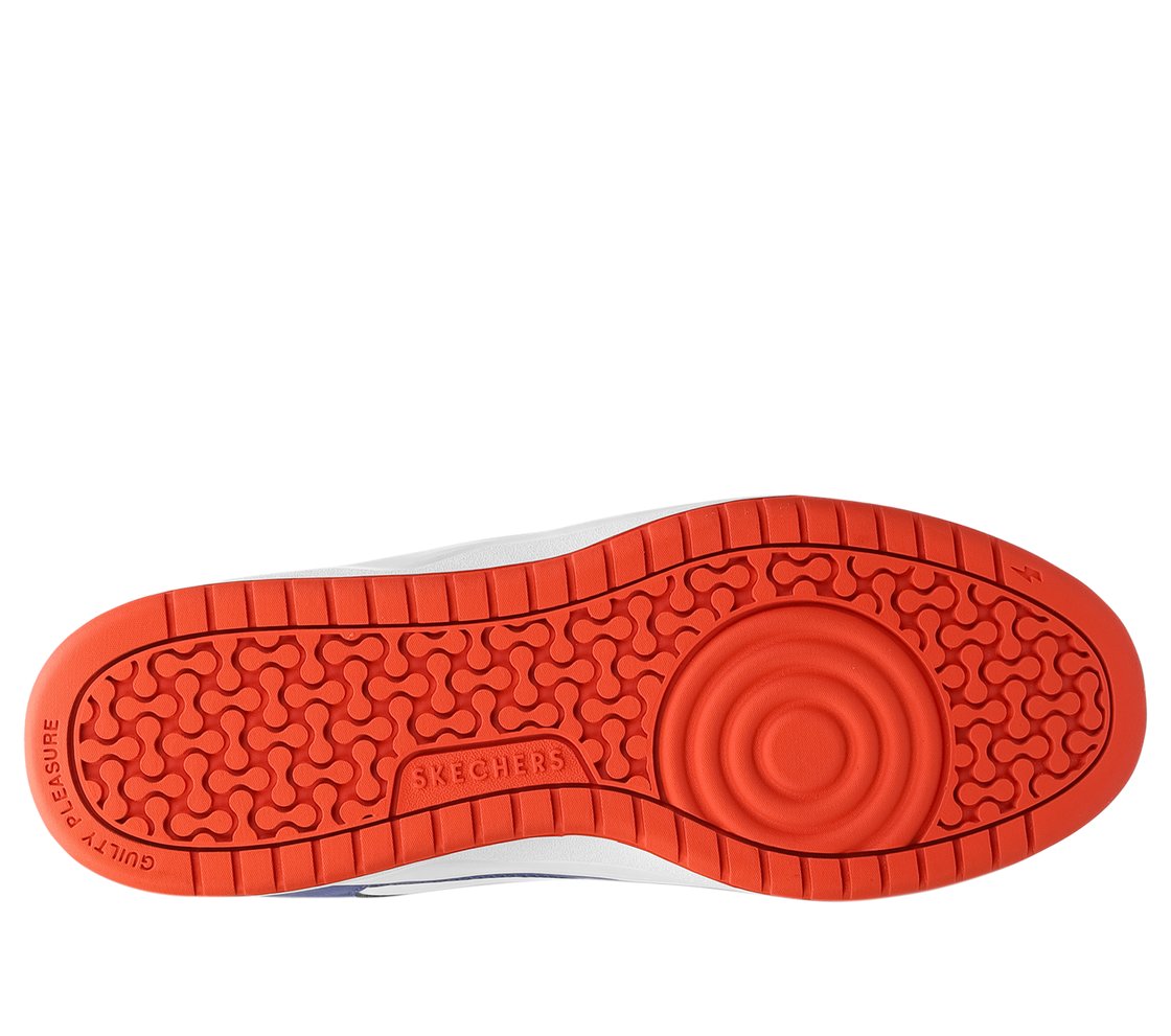 KOOPA - VOLLEY LOW VARSITY, Blue Orange Footwear Bottom View