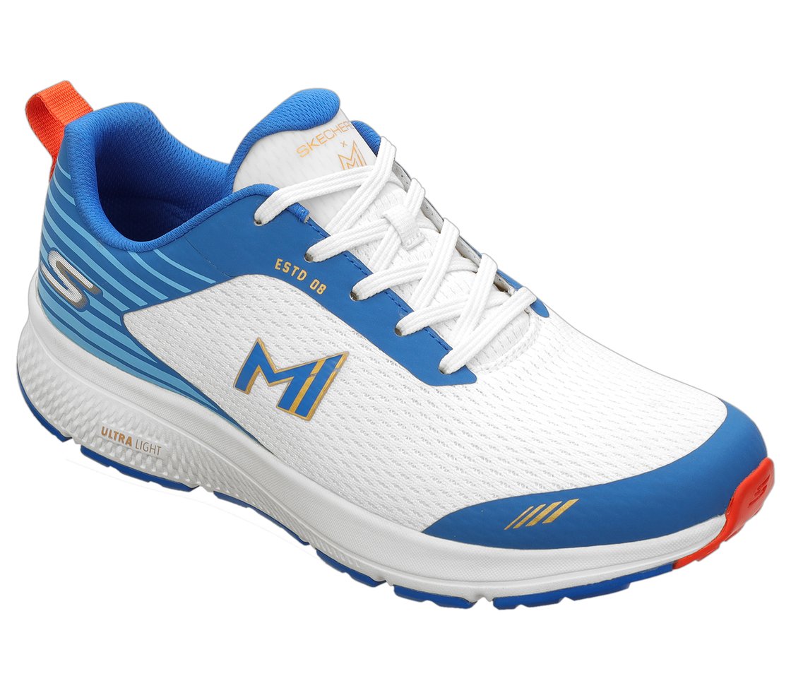 GO RUN PERSISTENCE - ENGINEER, White Blue Footwear Right View