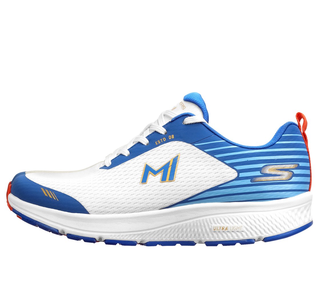 GO RUN PERSISTENCE - ENGINEER, White Blue Footwear Left View