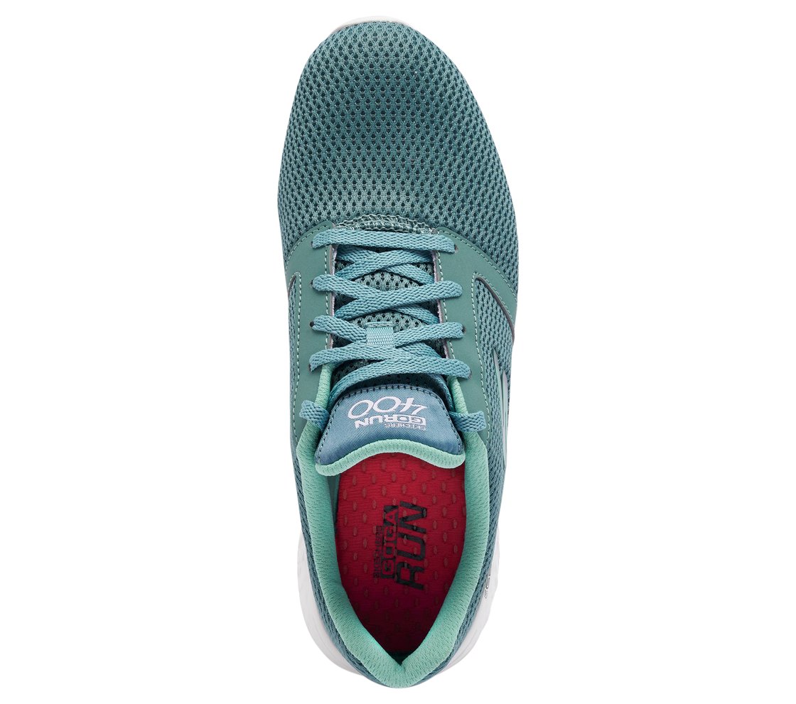GO RUN 400, LLIGHT BLUE Footwear Top View