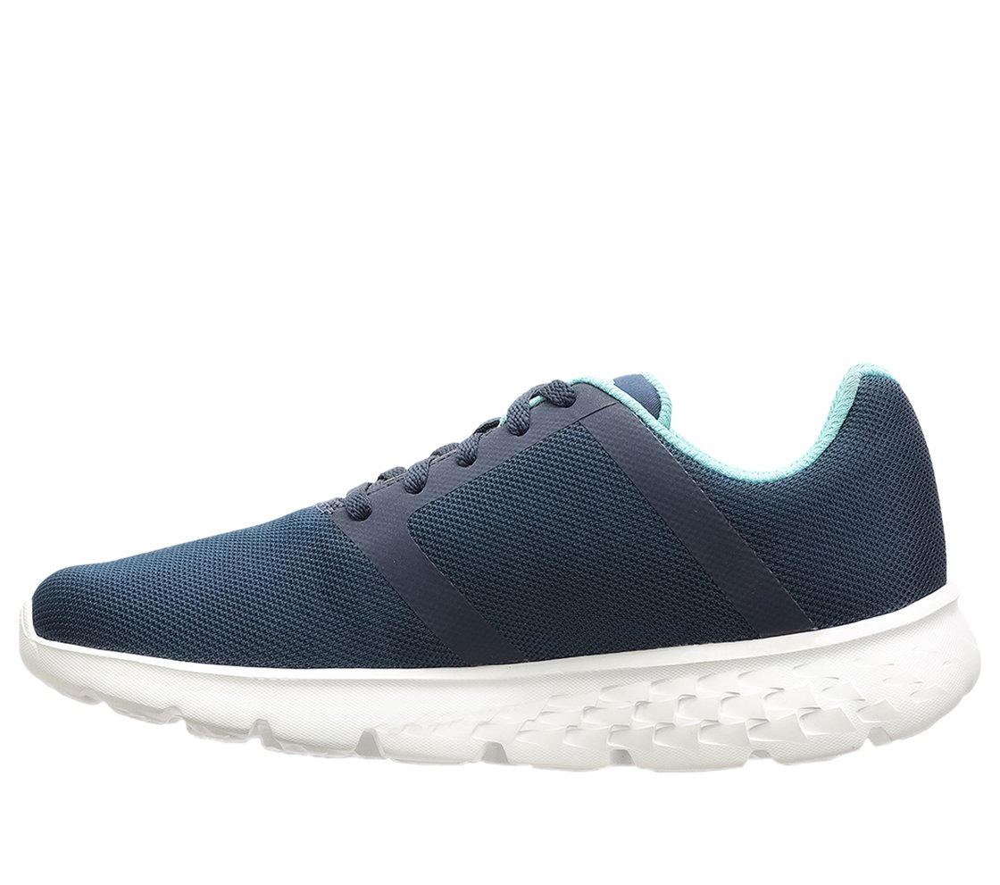 GO RUN 400, NAVY/AQUA Footwear Left View