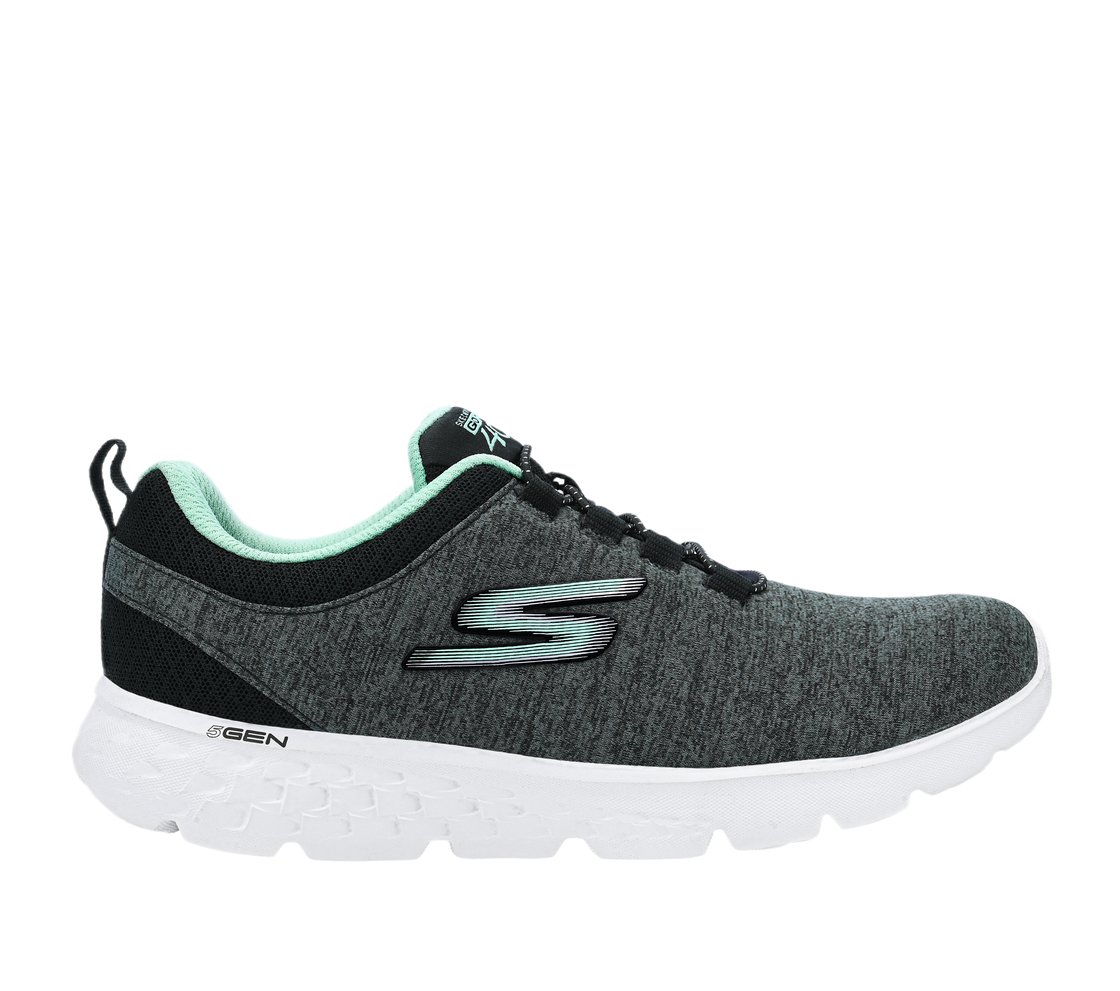 GO RUN 400, BLACK/TURQUOISE Footwear Lateral View