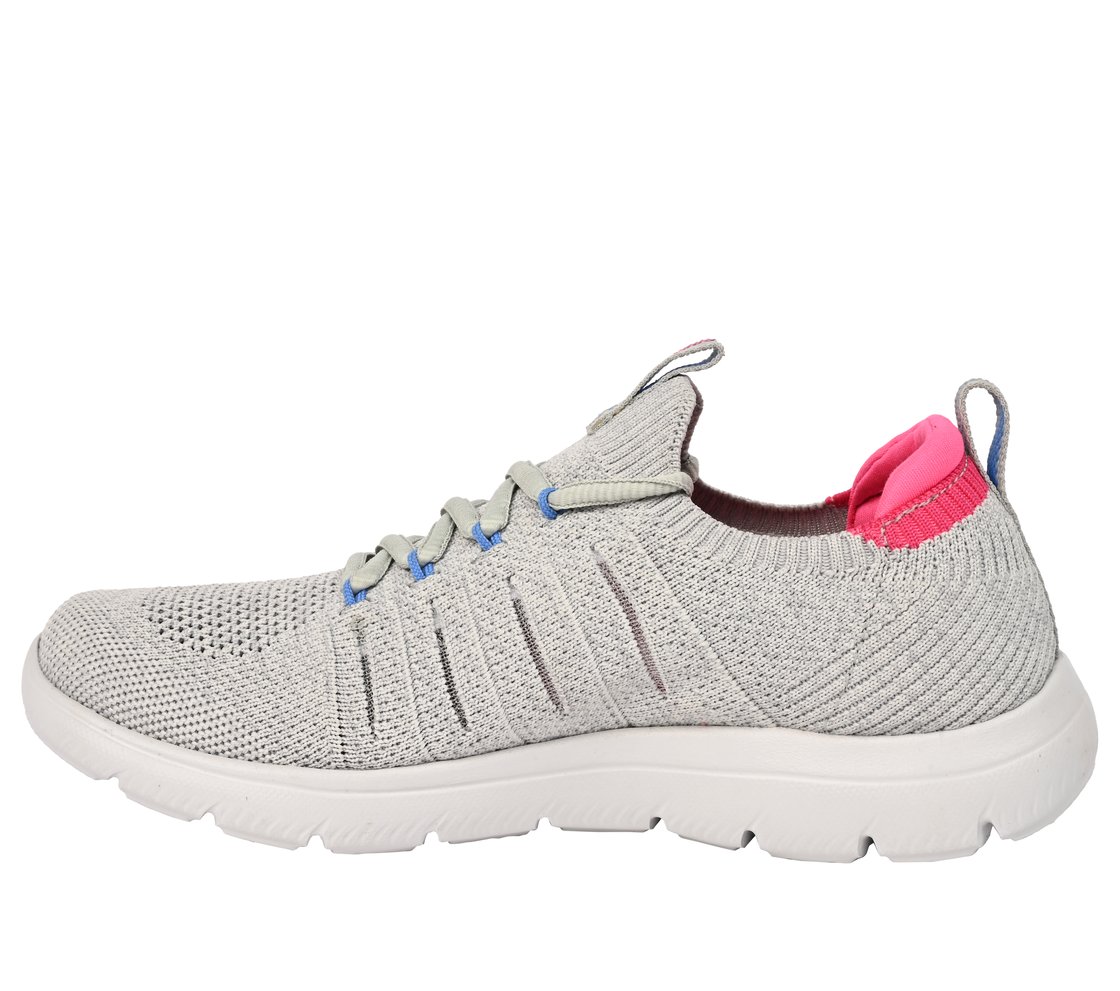 SUMMITS, GREY/PINK Footwear Left View