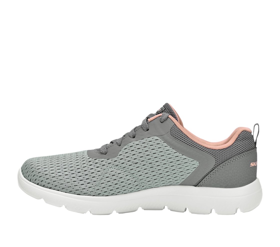 SUMMITS, GREY/CORAL Footwear Left View