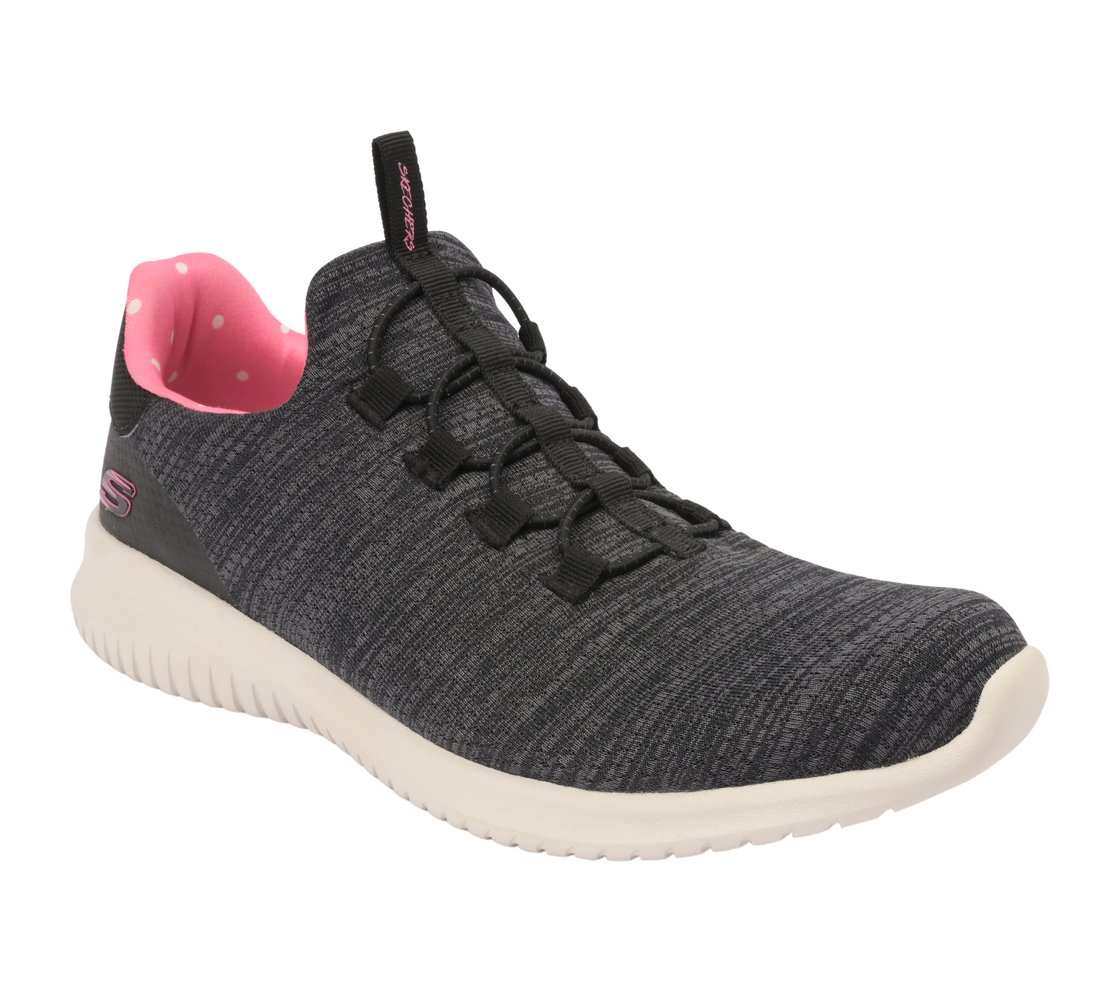 ULTRA FLEX, BLACK/PINK Footwear Right View