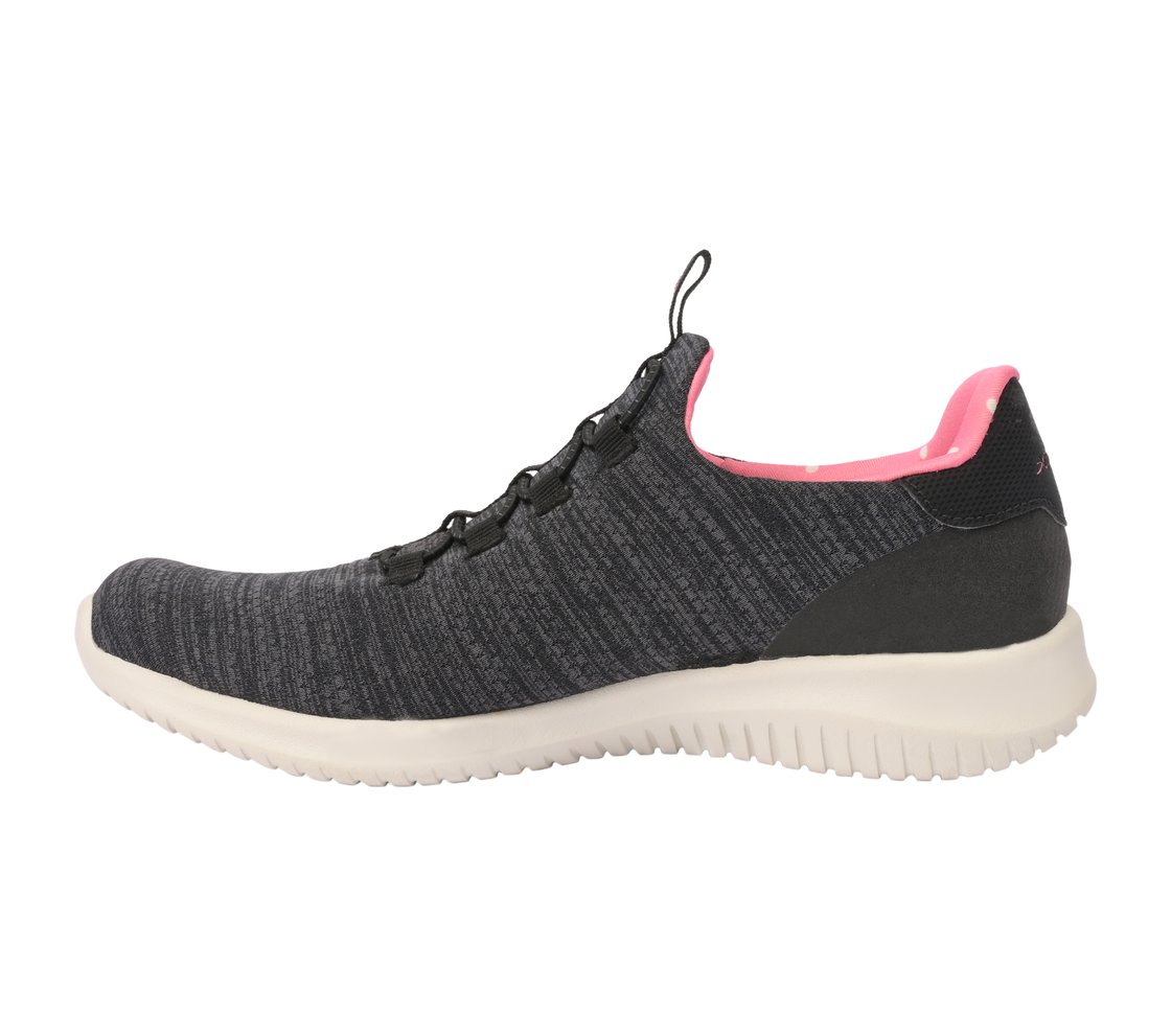 ULTRA FLEX, BLACK/PINK Footwear Left View