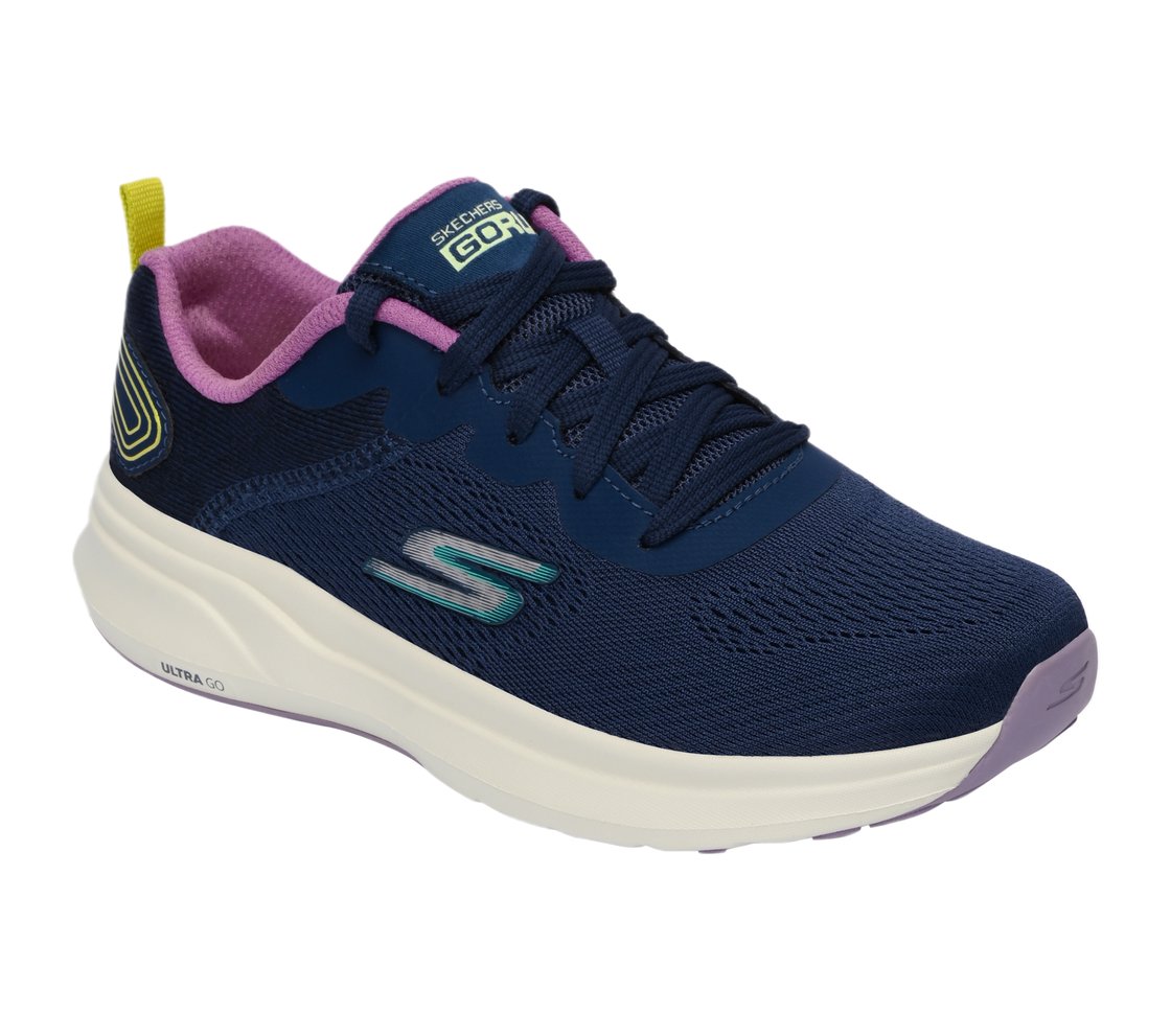 GO RUN PURE, NAVY/MULTI Footwear Right View