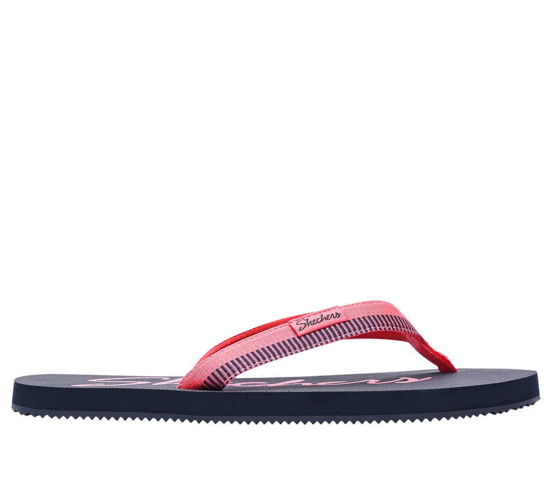 COURTWALD INDIA, NAVY/CORAL Footwear Lateral View