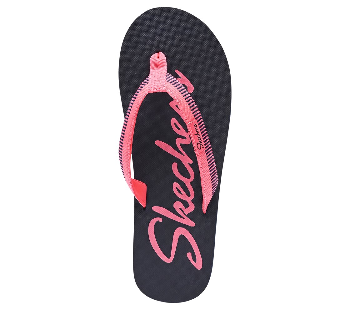 COURTWALD INDIA, NAVY/CORAL Footwear Top View