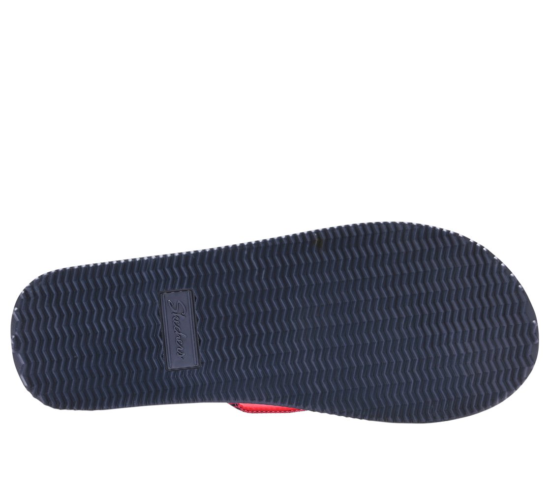 COURTWALD INDIA, NAVY/CORAL Footwear Bottom View