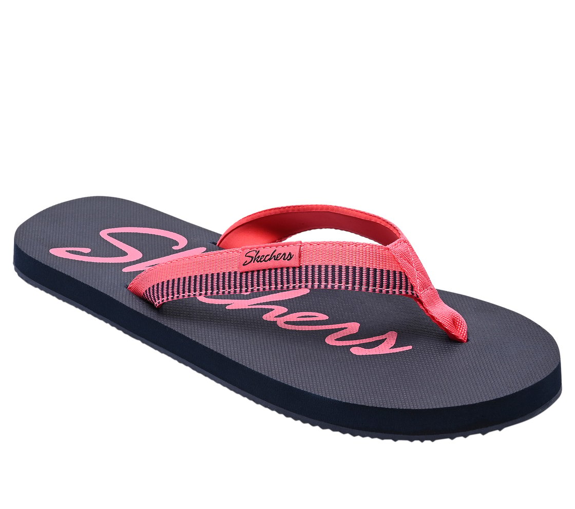 COURTWALD INDIA, NAVY/CORAL Footwear Right View