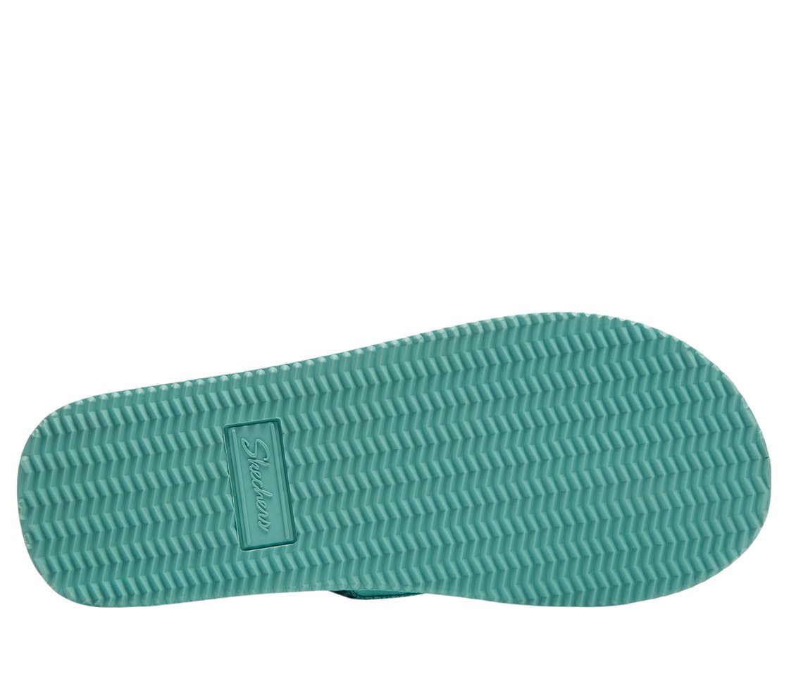 COURTWALD INDIA, TURQUOISE Footwear Bottom View