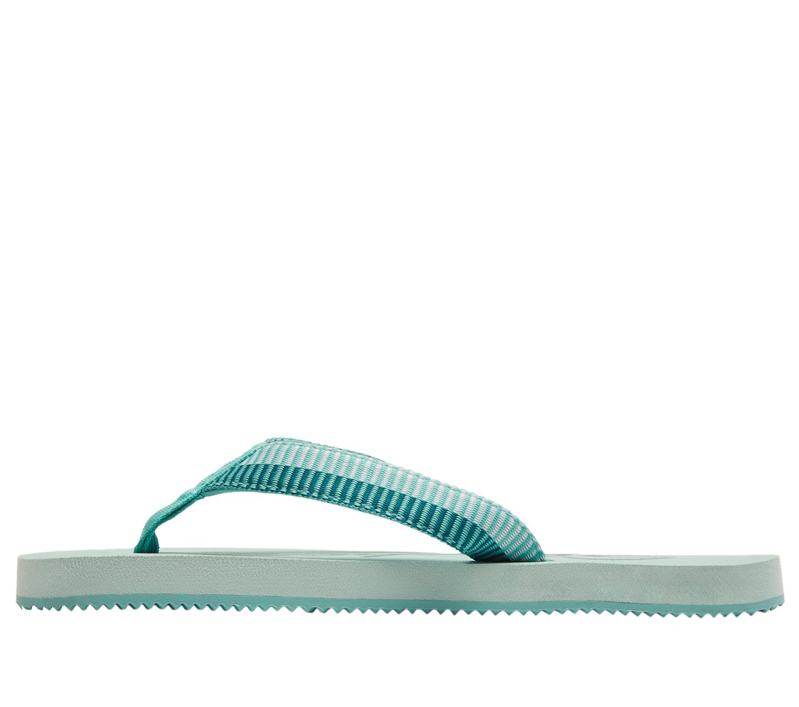 COURTWALD INDIA, TURQUOISE Footwear Left View