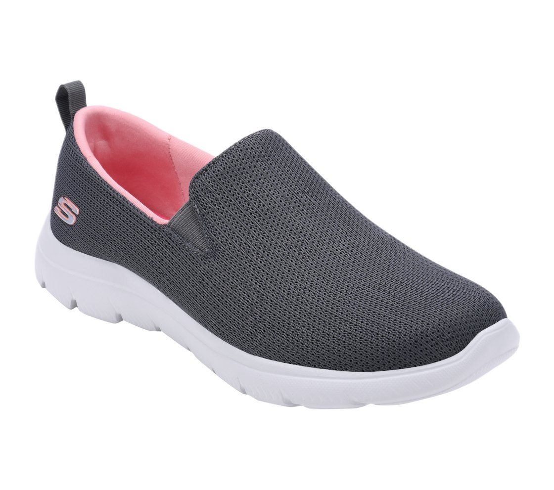 SUMMITS, CHARCOAL/CORAL Footwear Right View