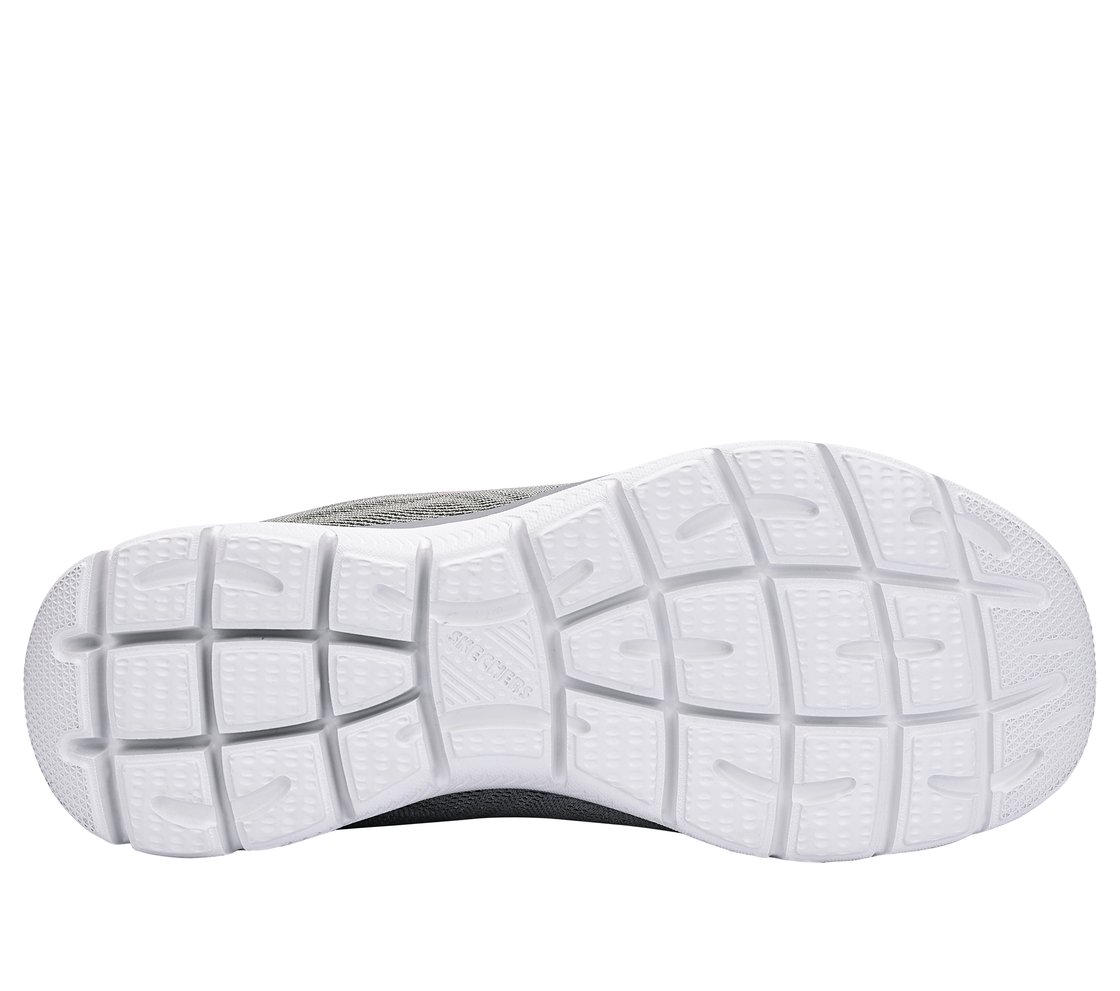 SUMMITS, GREY / CORAL Footwear Bottom View