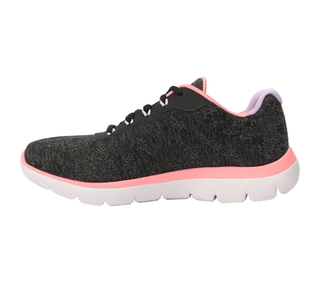 SUMMITS, BLACK/CORAL Footwear Left View