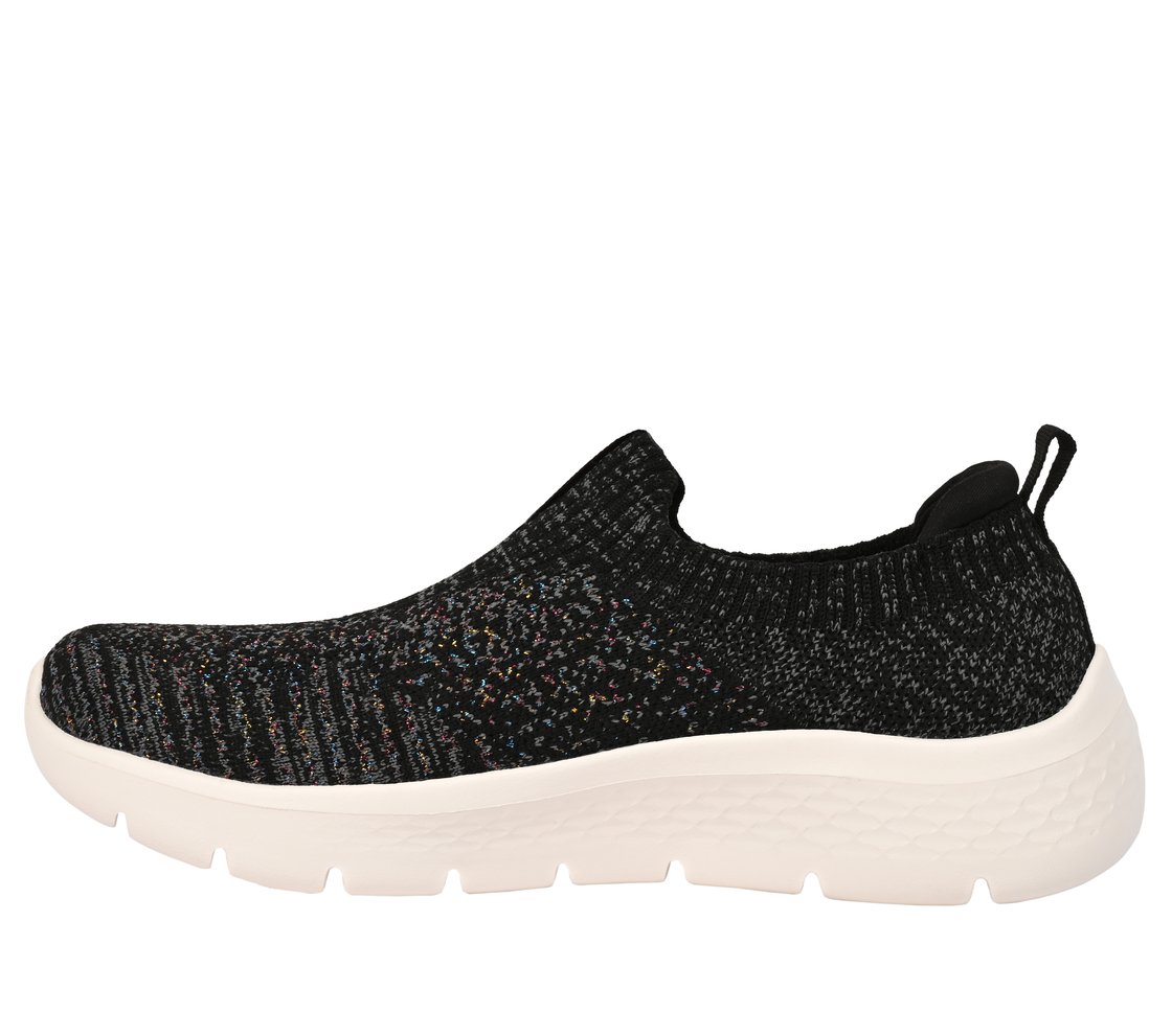 GO WALK FLEX, BLACK/MULTI Footwear Left View