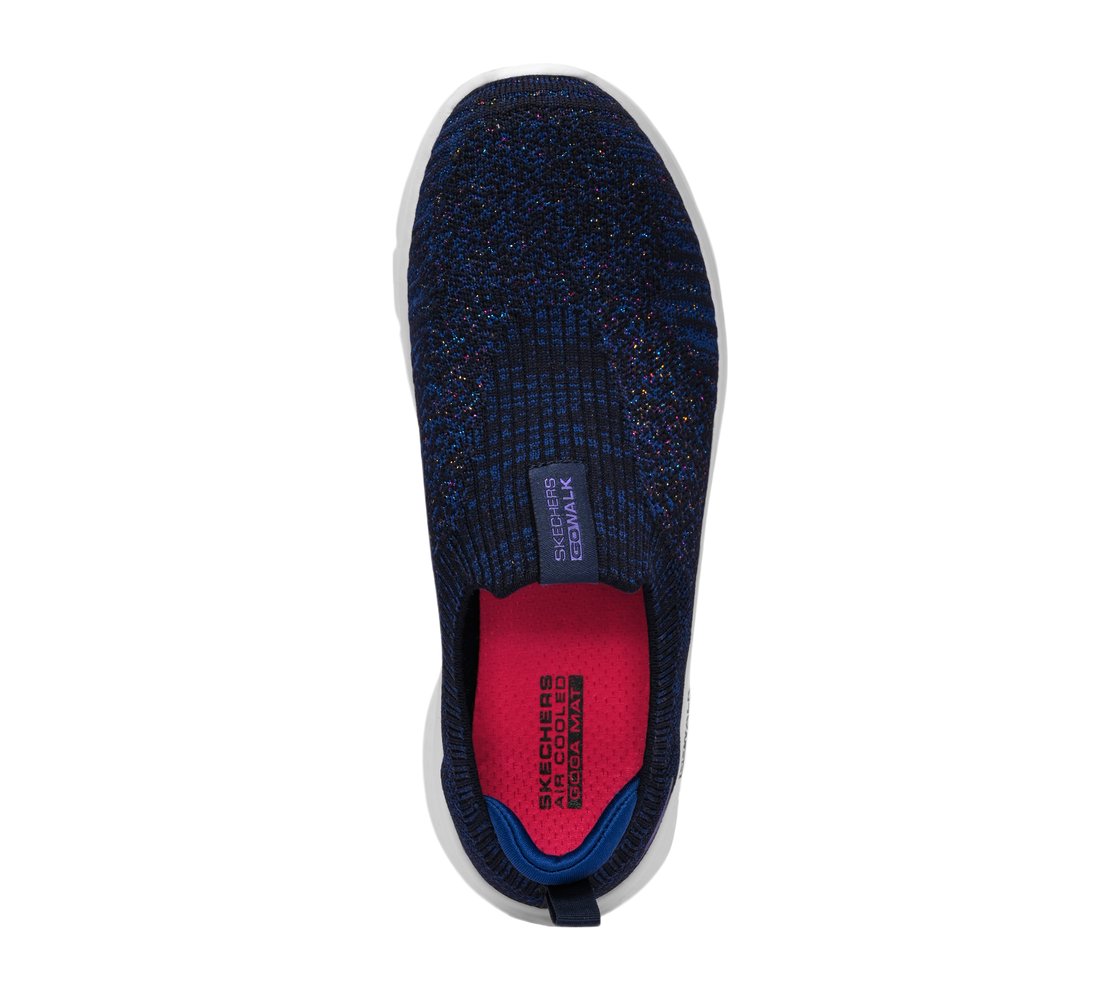 GO WALK FLEX, NAVY/MULTI Footwear Top View