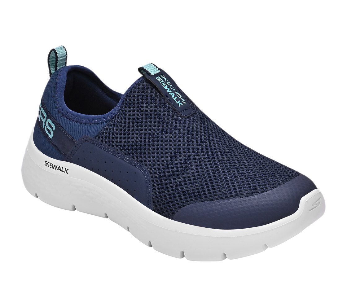 GO WALK FLEX, NAVY/AQUA Footwear Right View