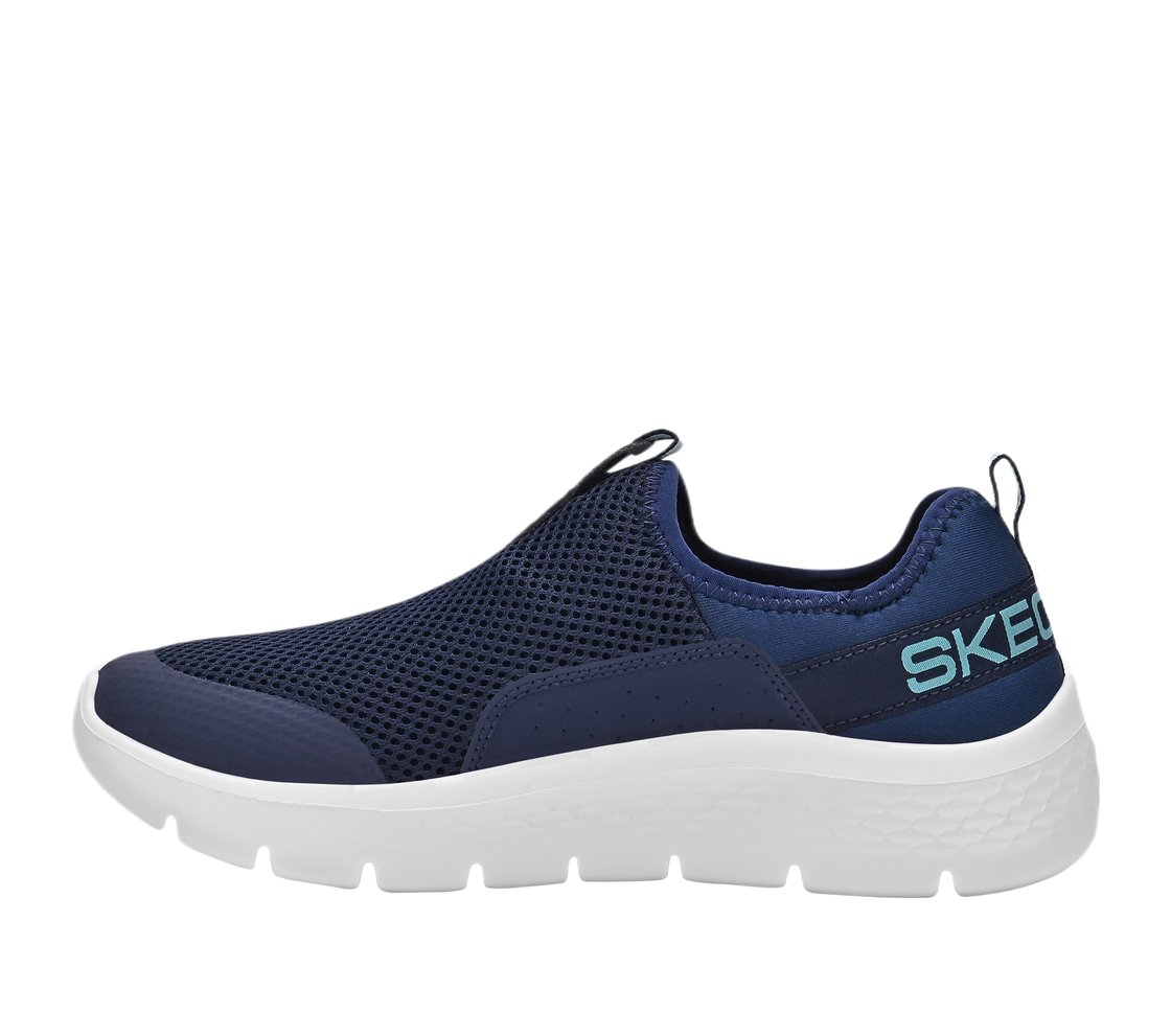 GO WALK FLEX, NAVY/AQUA Footwear Left View