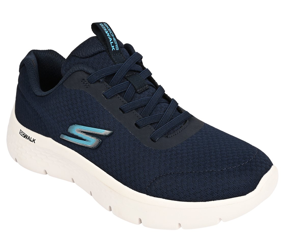 GO WALK FLEX, NAVY Footwear Right View