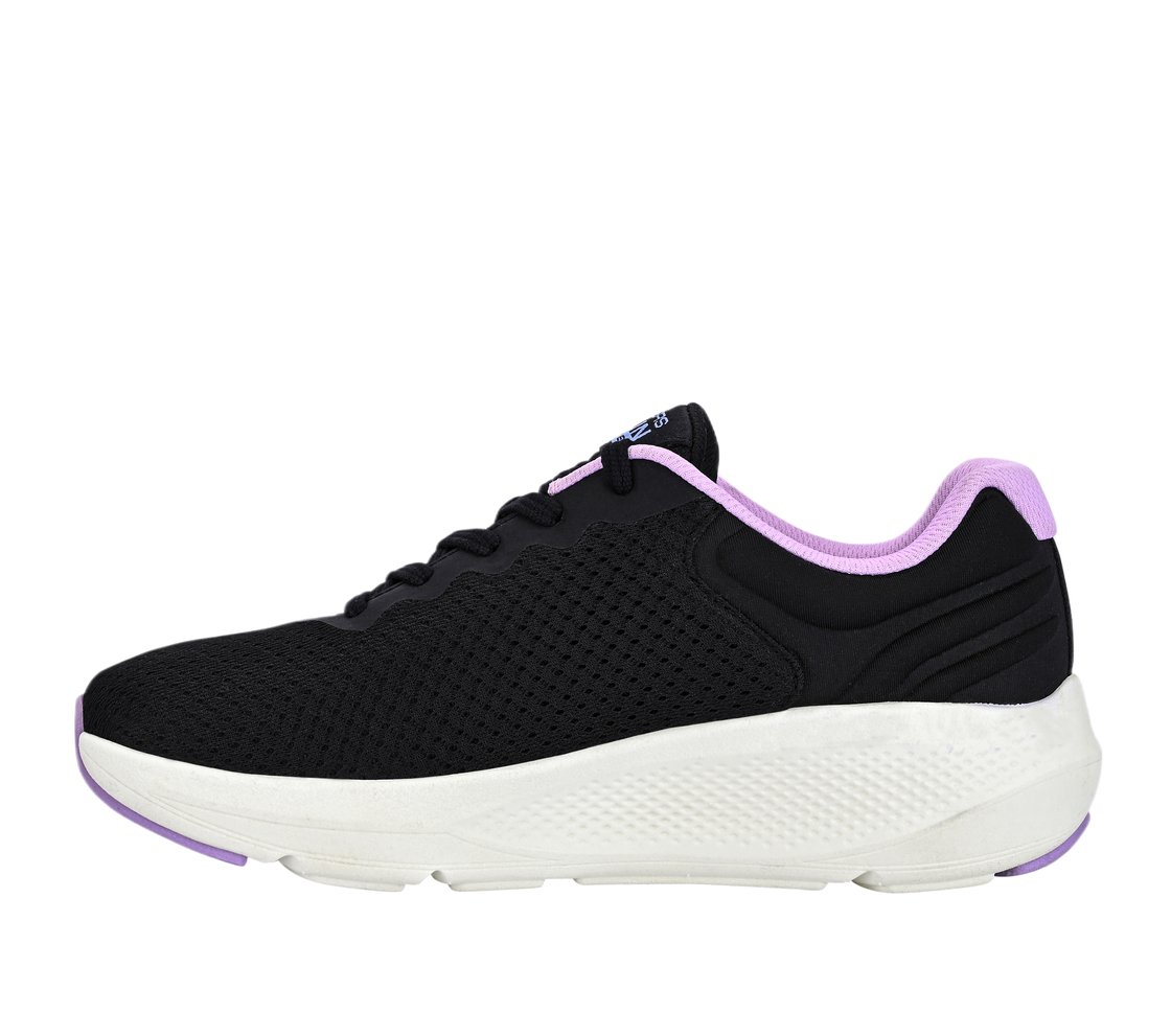 GO RUN ELEVATE, BLACK / LAVENDER Footwear Bottom View