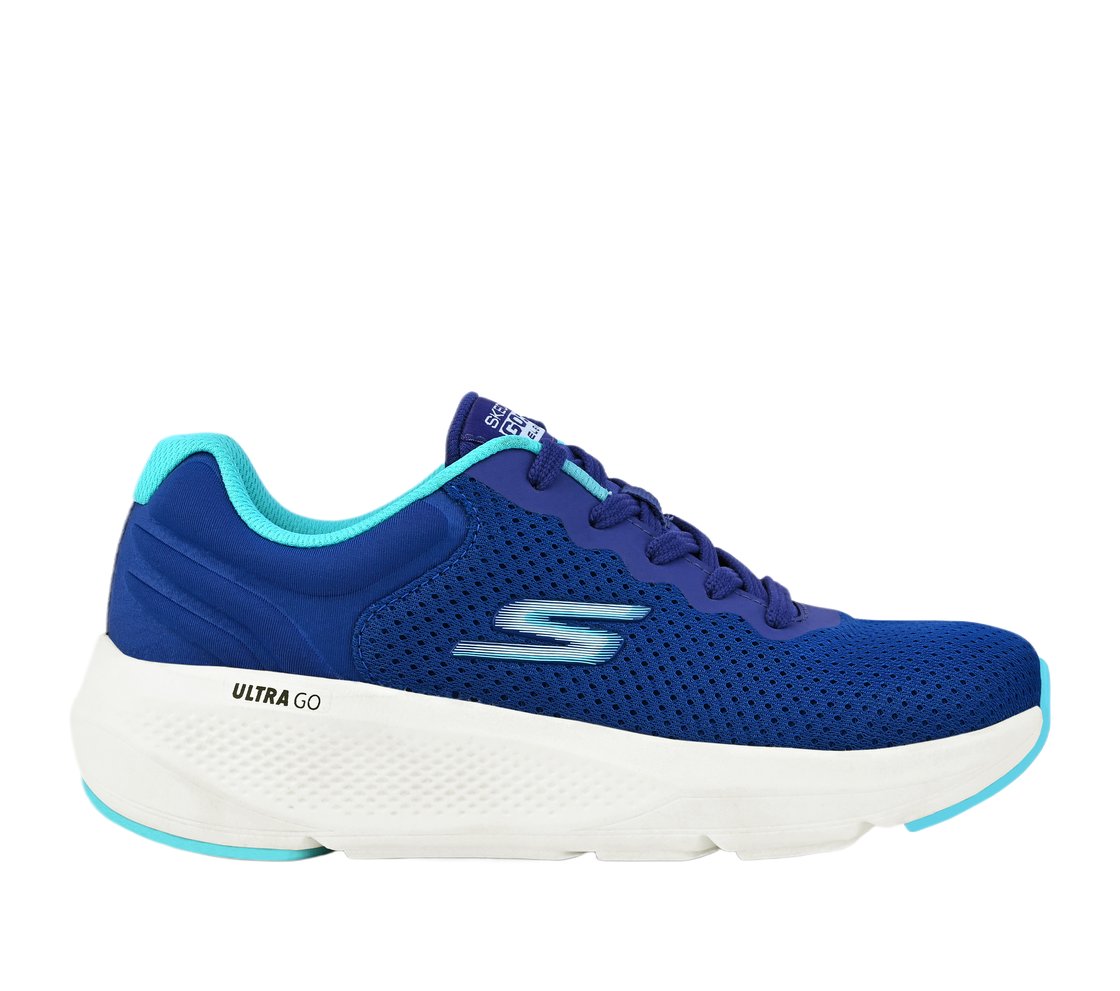 GO RUN ELEVATE, BLUE/AQUA Footwear Lateral View