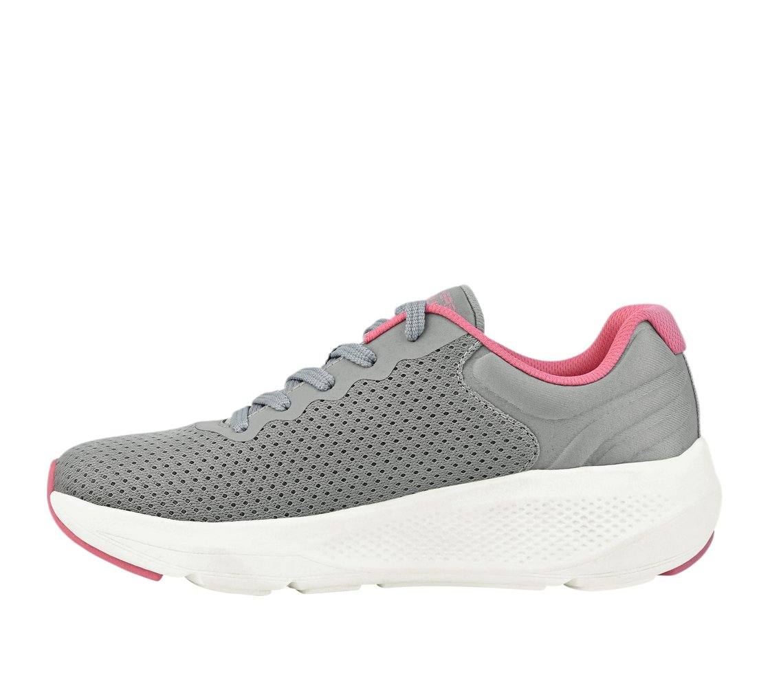 GO RUN ELEVATE, GREY / CORAL Footwear Left View