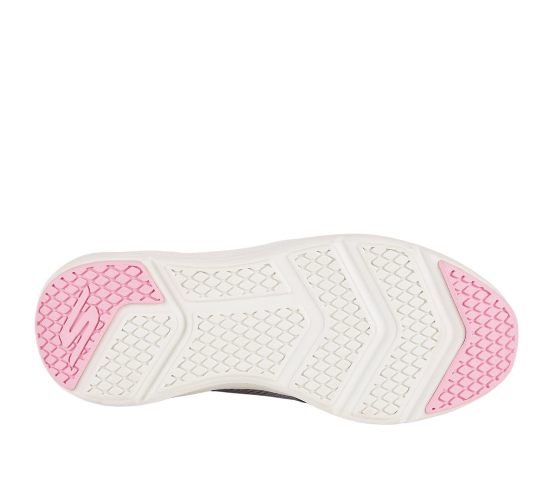 GO RUN ELEVATE, GRAY/PINK Footwear Bottom View