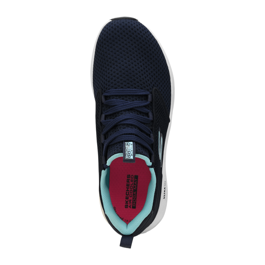 GO RUN ELEVATE, NAVY / BLUE Footwear Lateral View