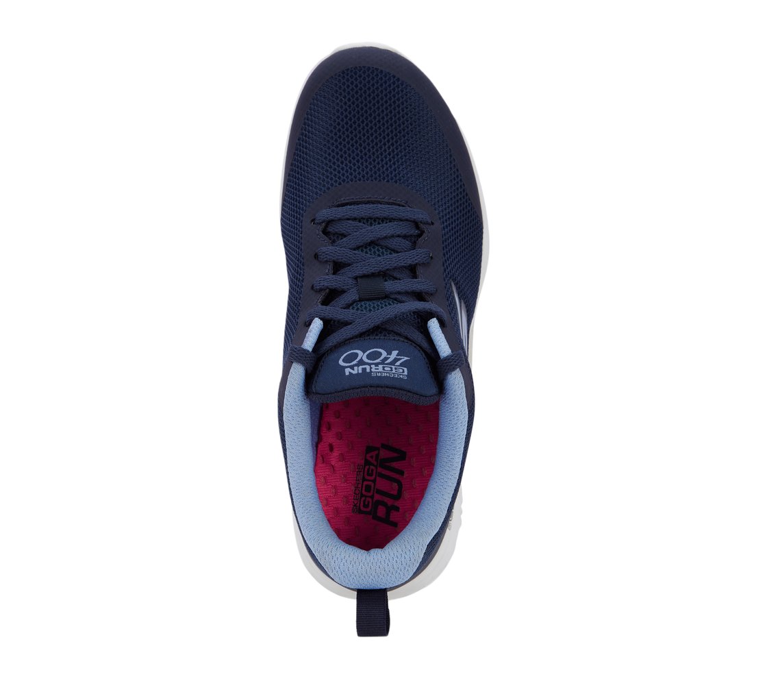 GO RUN 400, NAVY/BLUE Footwear Lateral View