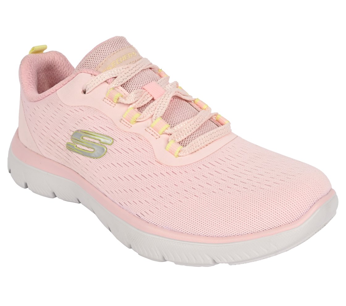 SUMMITS, PINK/YELLOW Footwear Right View