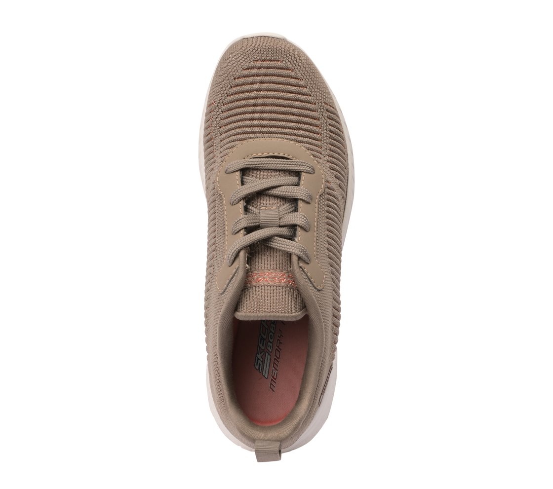 BOBS SQUAD CHAOS, TAUPE Footwear Top View