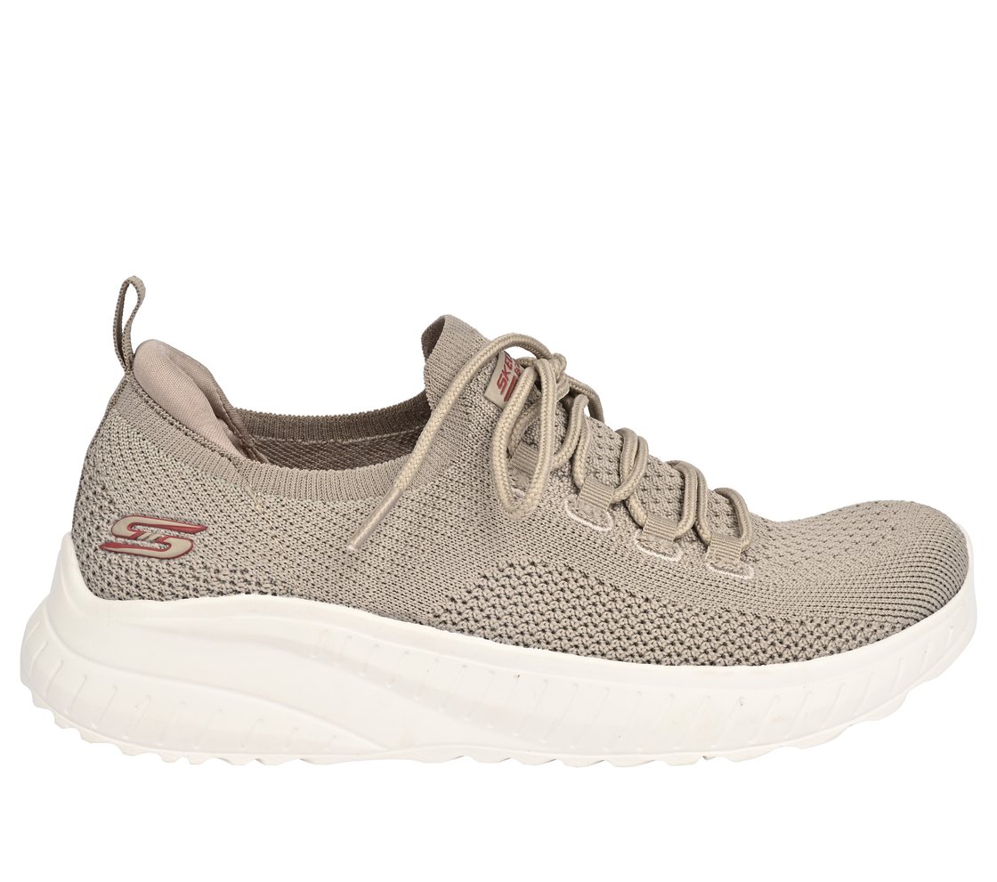 BOBS SQUAD CHAOS, TAUPE Footwear Lateral View