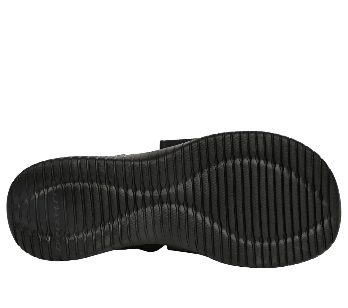 ULTRA FLEX, BLACK Footwear Bottom View