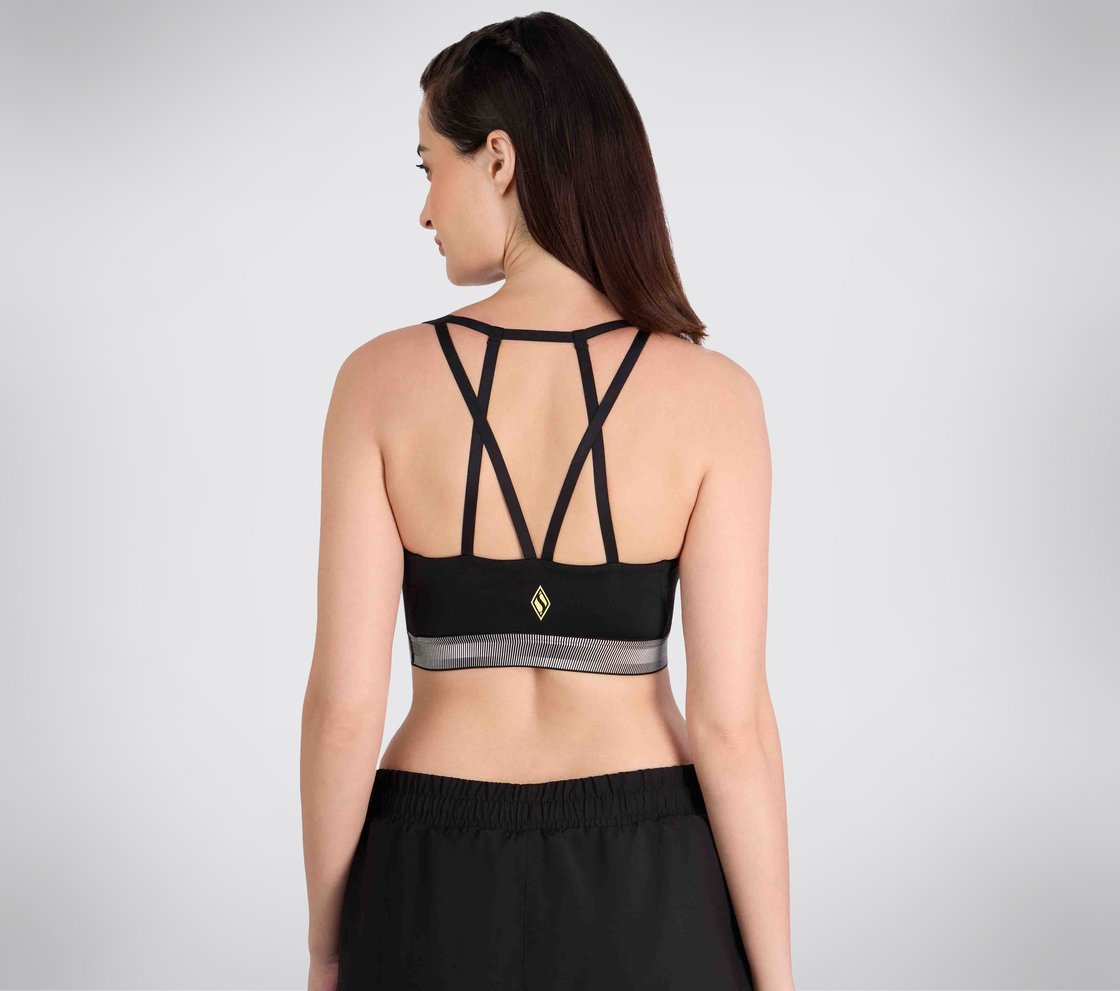 CRISS CROSS BACK BRA, BBBBLACK Apparel Bottom View