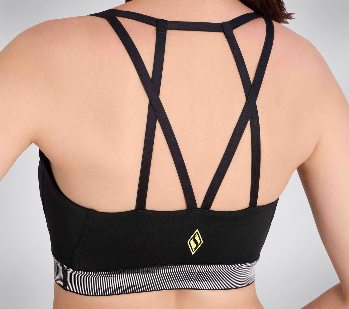 CRISS CROSS BACK BRA, BBBBLACK
