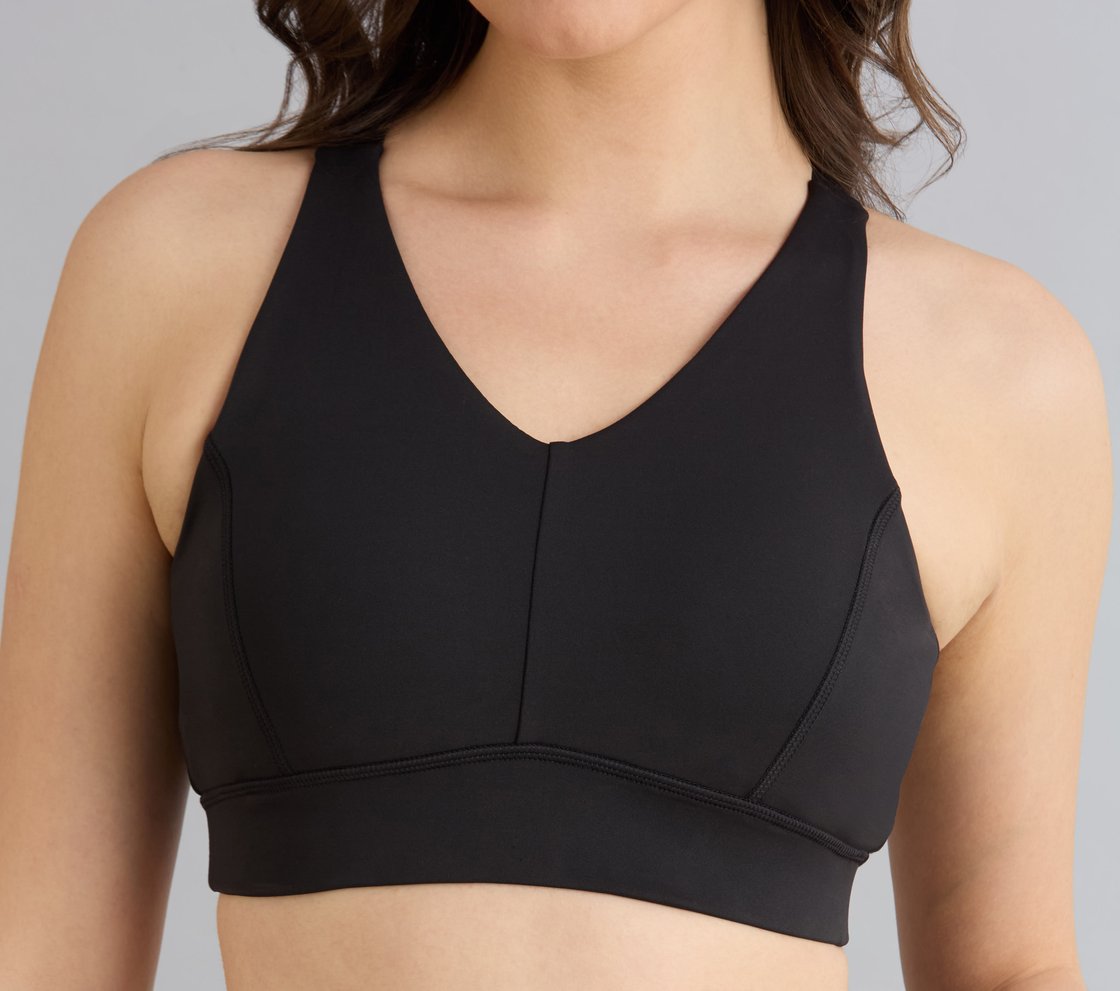 HIGH IMPACT SPORTS BRA, BLACK Apparel Right View