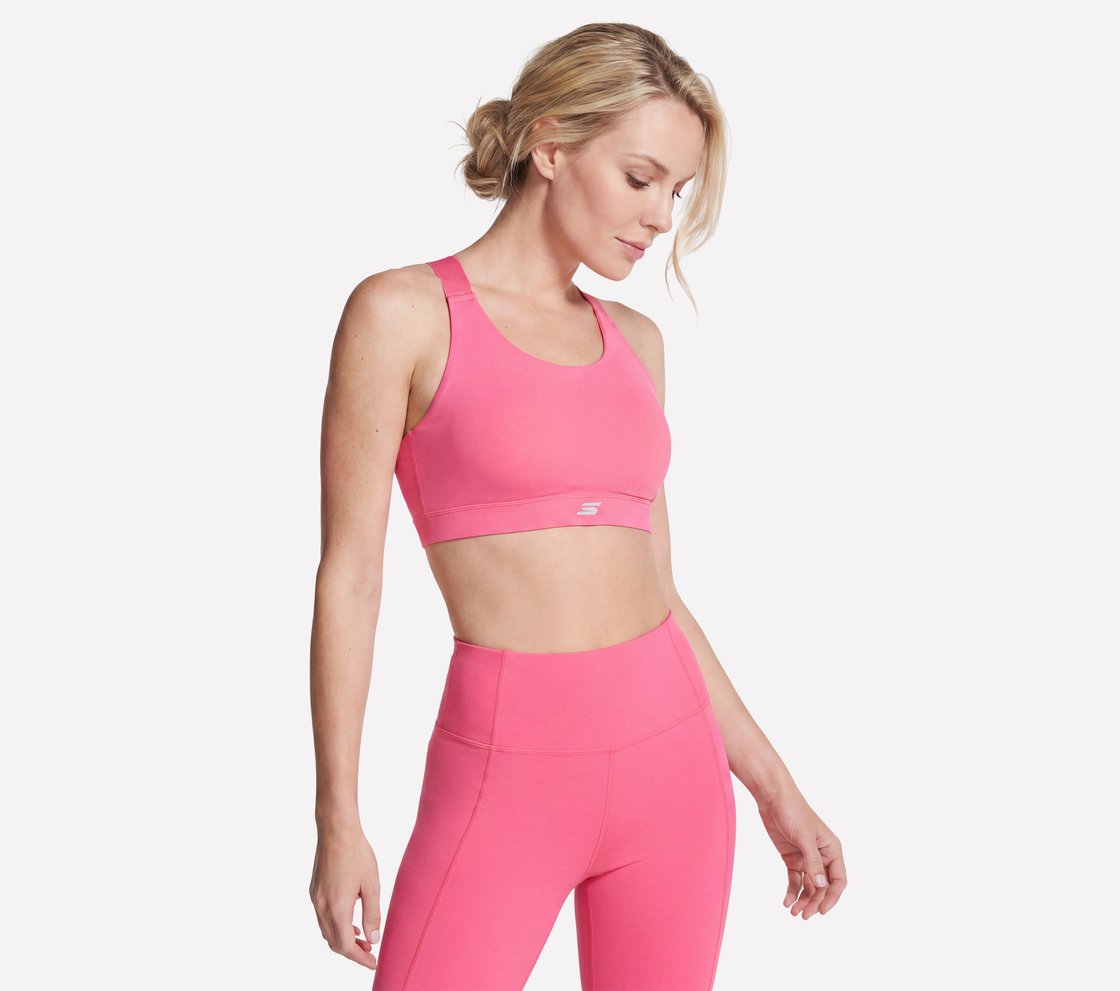 SKECHERS TEMPO BRA, TAUPE/CORAL