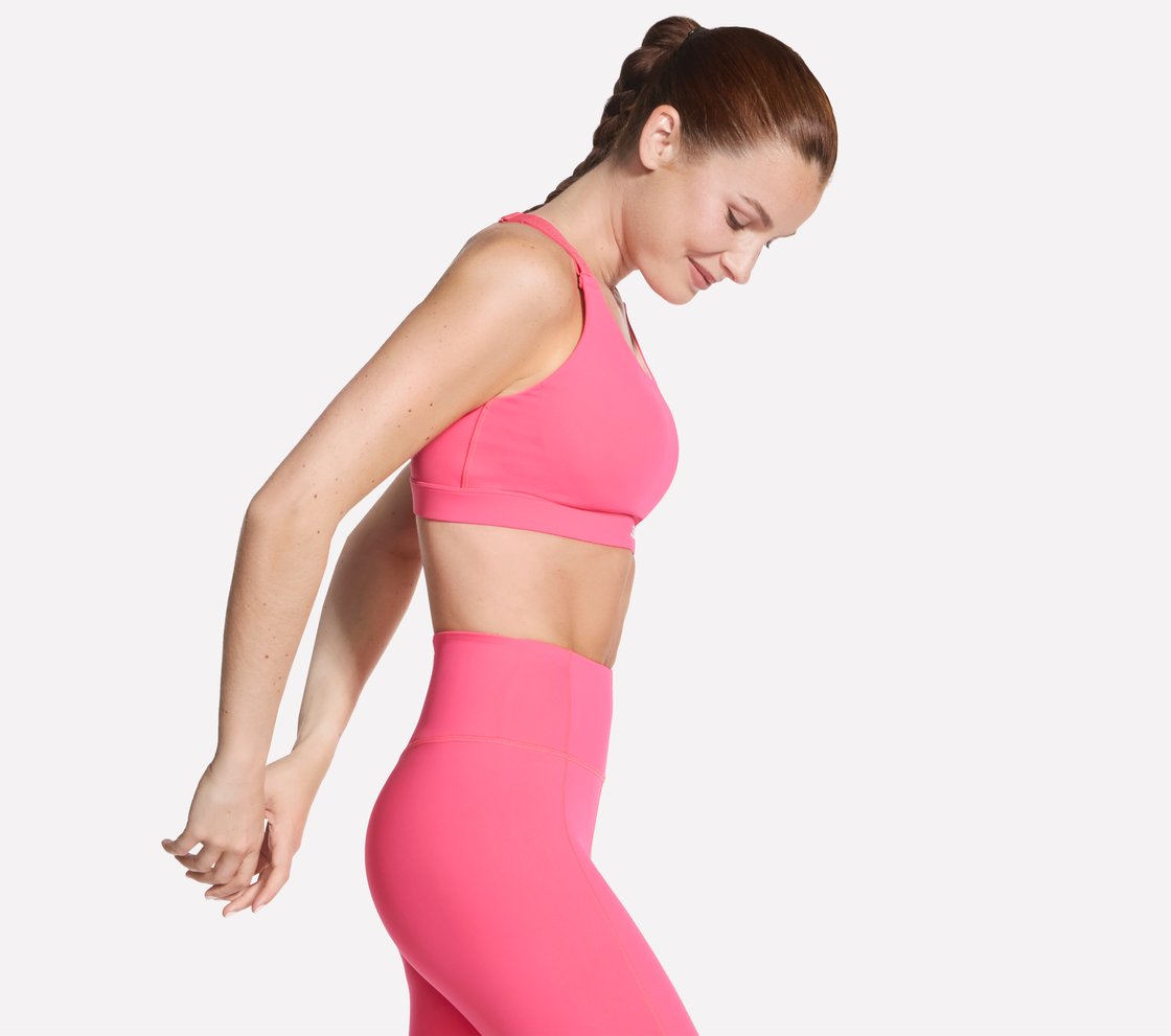 SKECHERS TEMPO BRA, TAUPE/CORAL