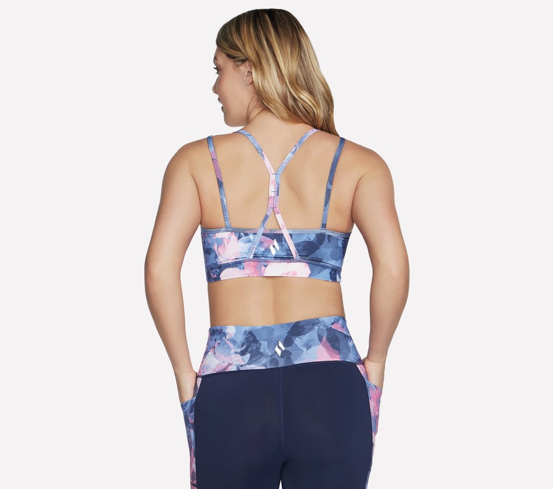 GOWALK SUMMER ROSE BRA, NAVY Apparel Top View