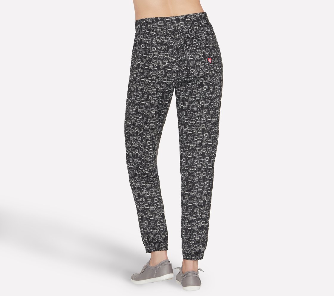 HEART EYES PEACHY PAWS JOGGER, BBBBLACK