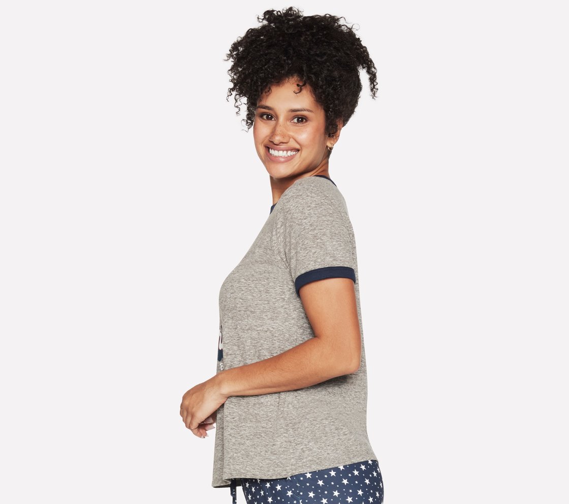 BOBS RWB RINGER T-SHIRT, GREY Apparel Bottom View