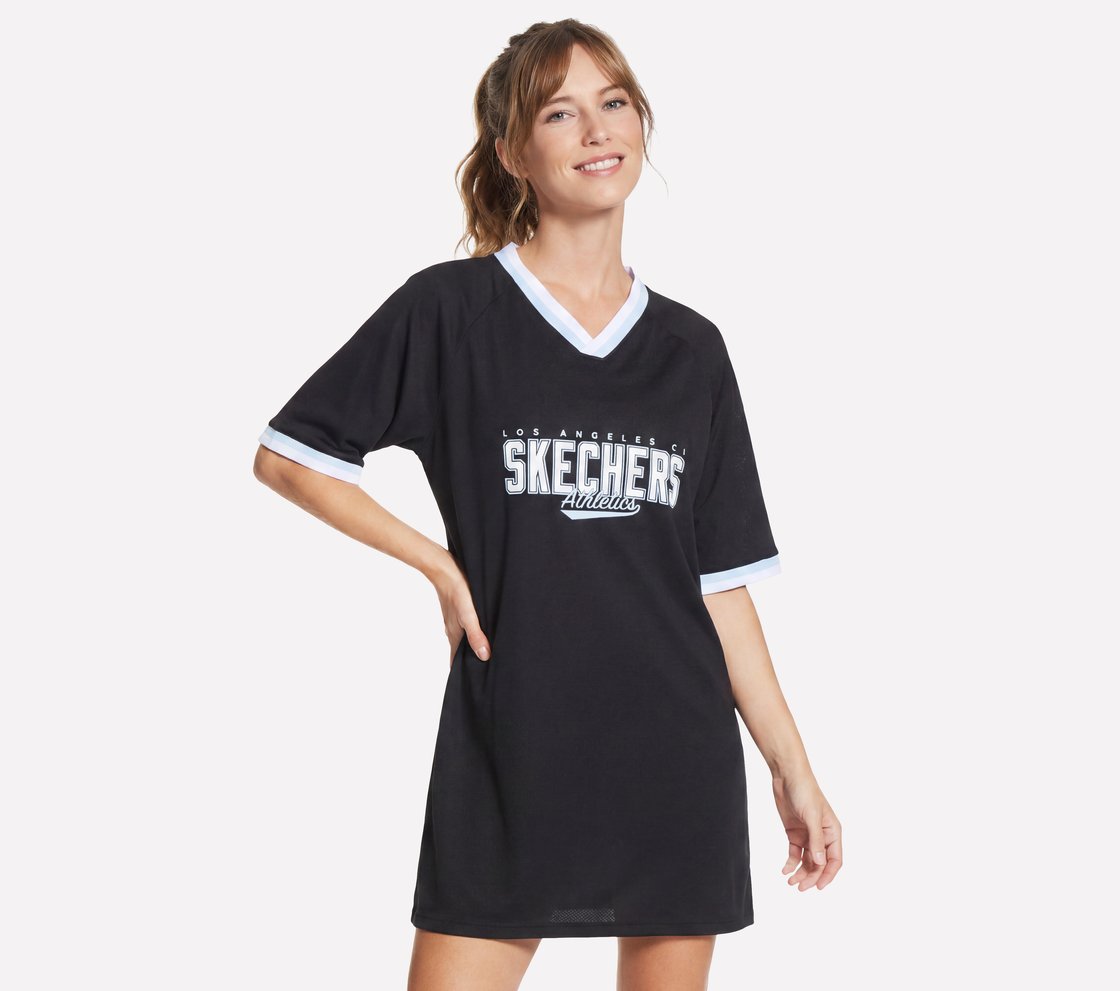 SKECHERS STREET VARSITY DRESS, BLACK