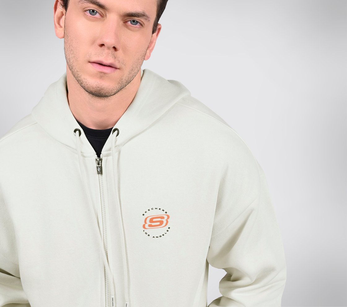 AD BURN OFF HOODIE, OFF WHITE/GREY Apparel Right View