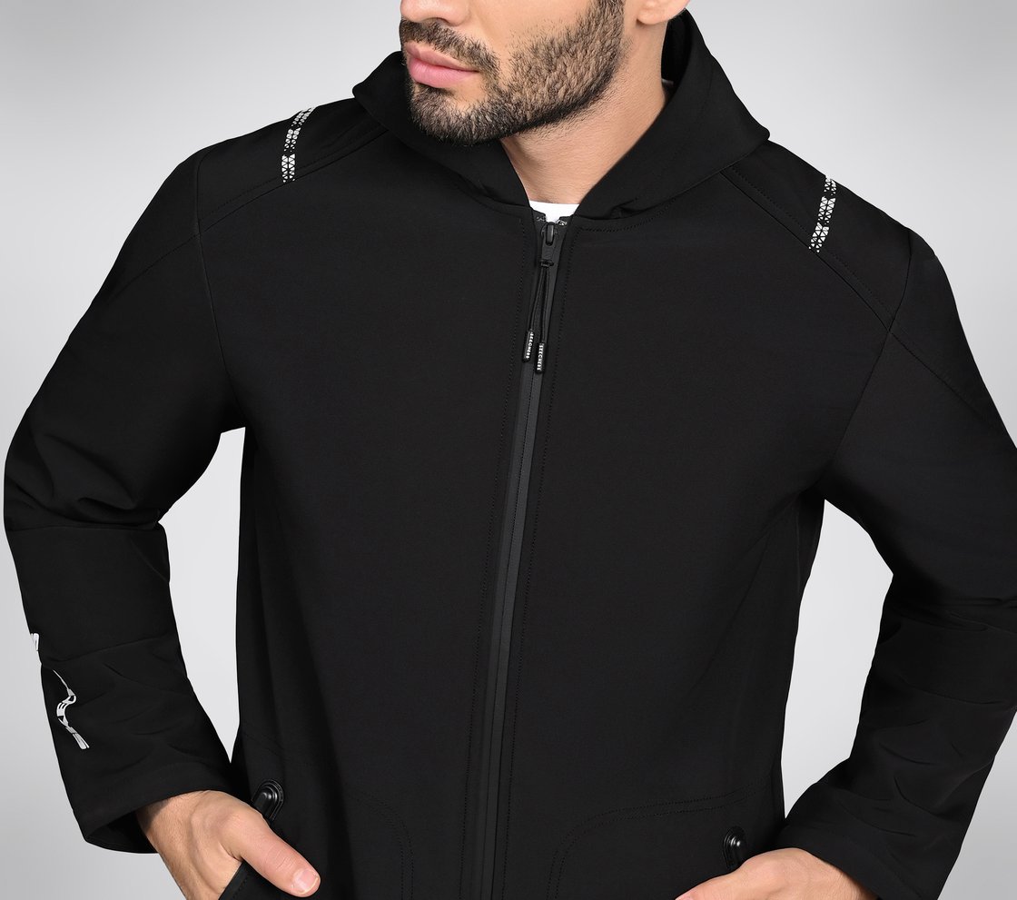FIREFLY ZIPPER HOODIE, BBBBLACK Apparel Right View