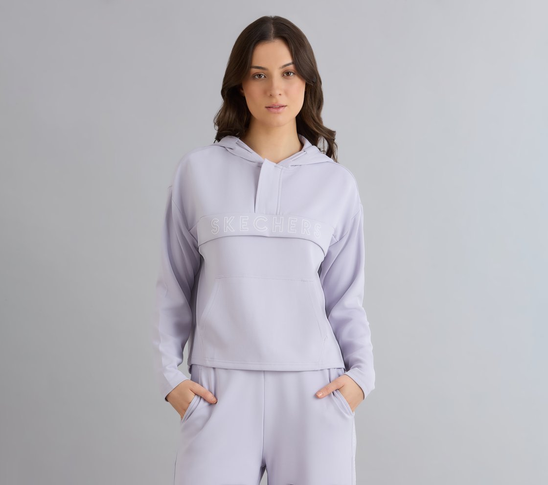 LIGHT WINTER HOODIE, PURPLE/LAVENDER Apparel Lateral View