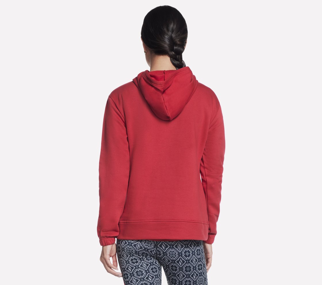 DIAMOND LEGACY PULLOVER HOODIE, RED Apparel Top View